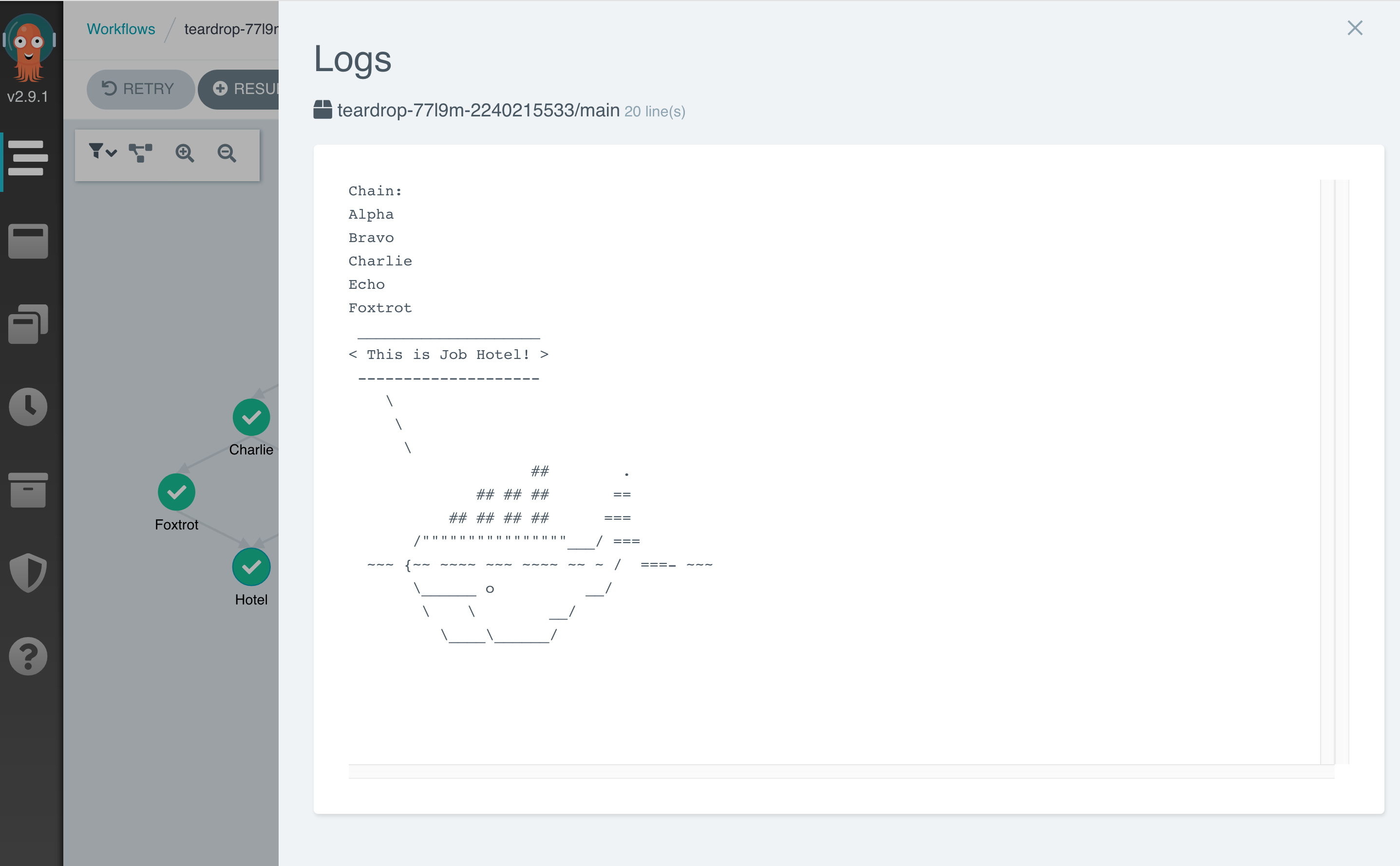 Argo Dashboard