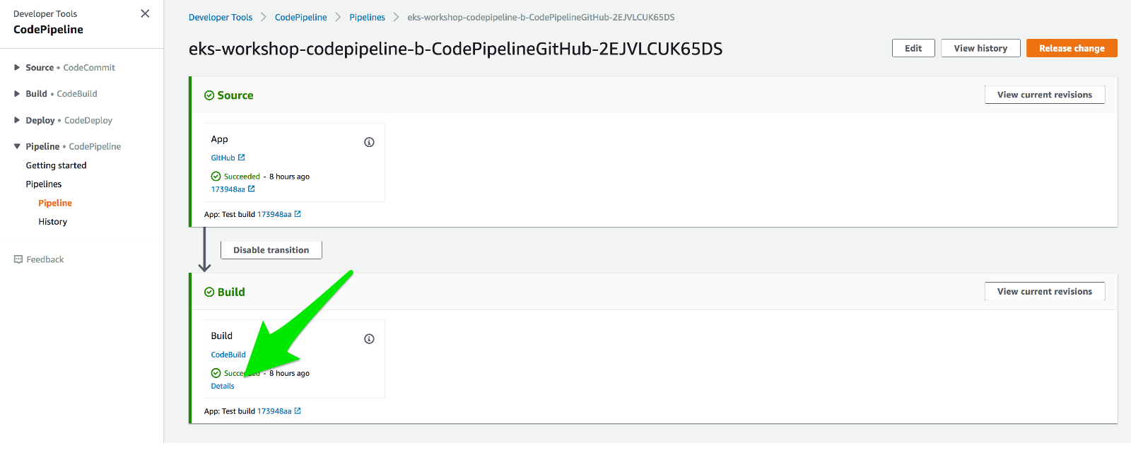 CodePipeline Details