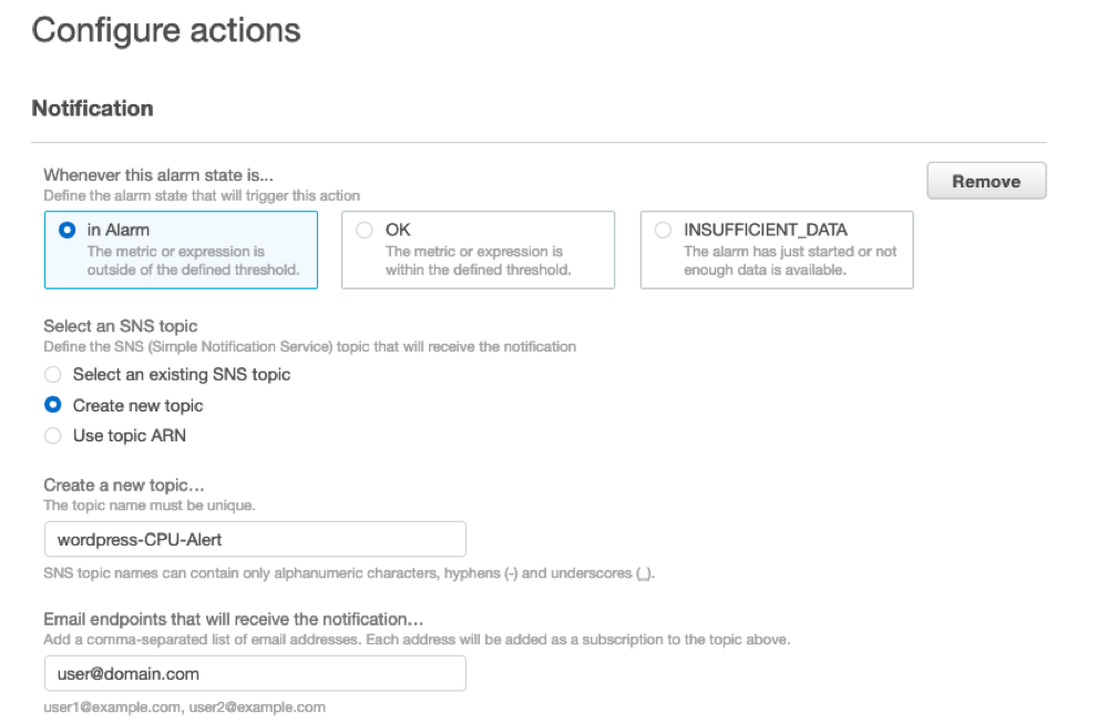 Config Actions