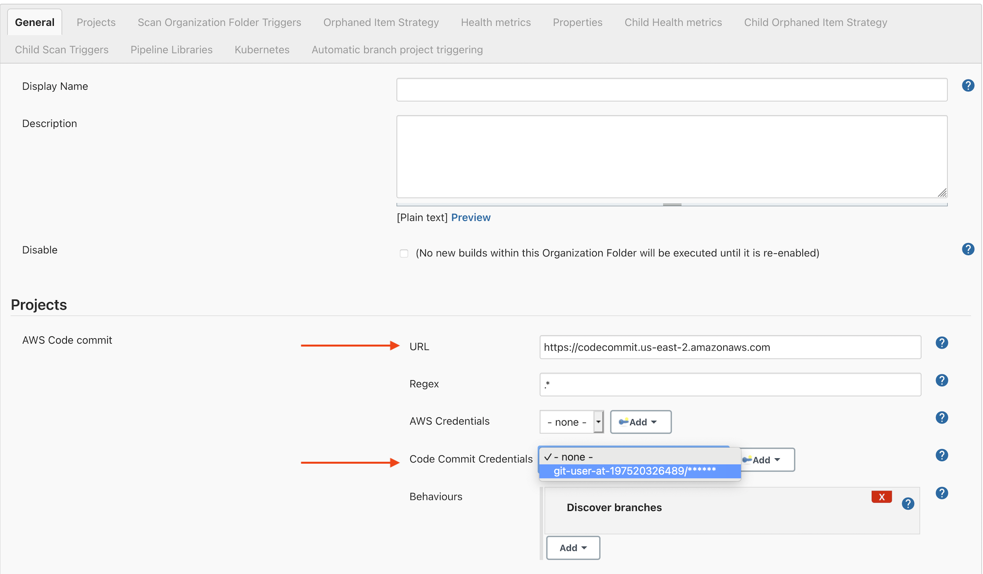 Jenkins Project Config