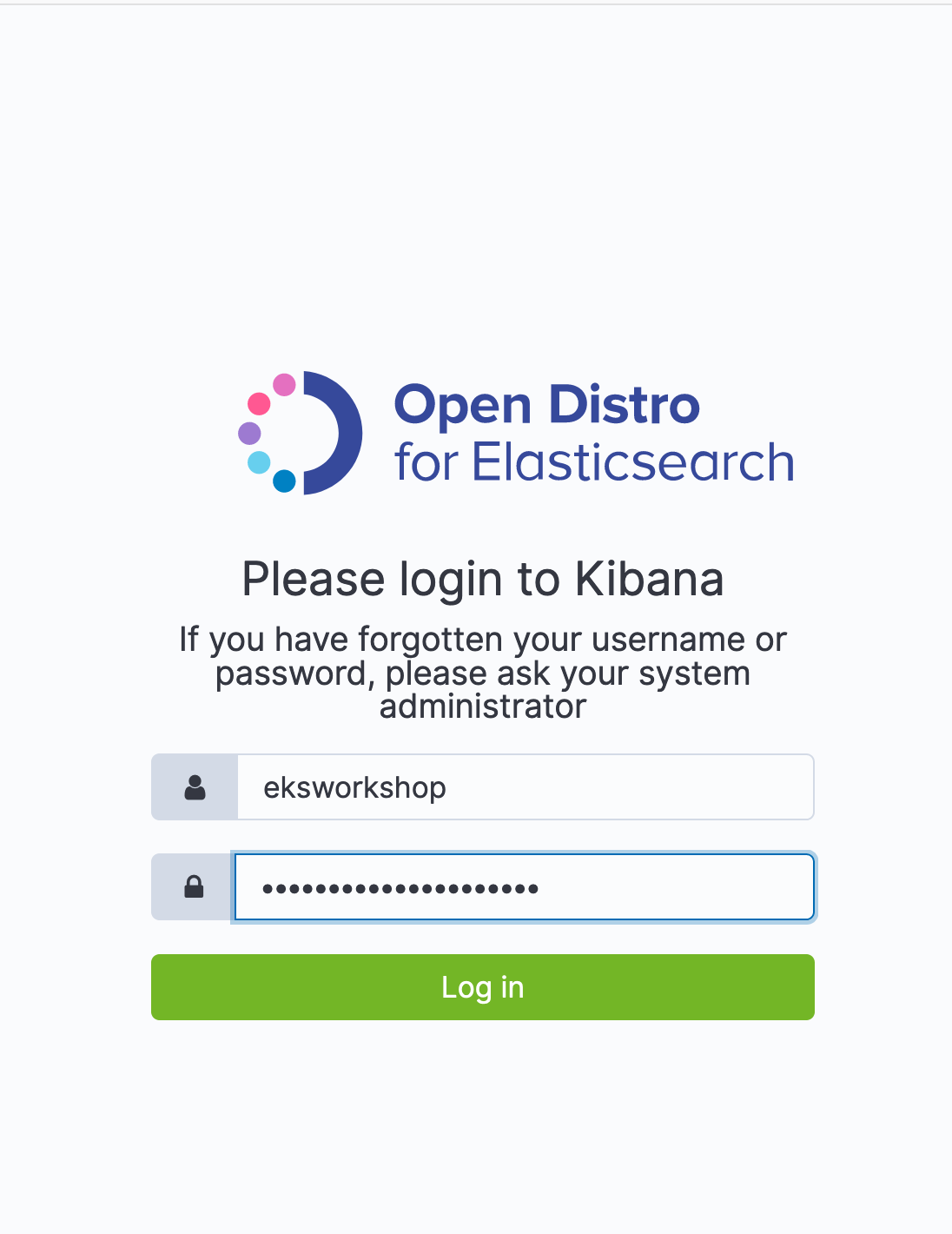 Kibana Login