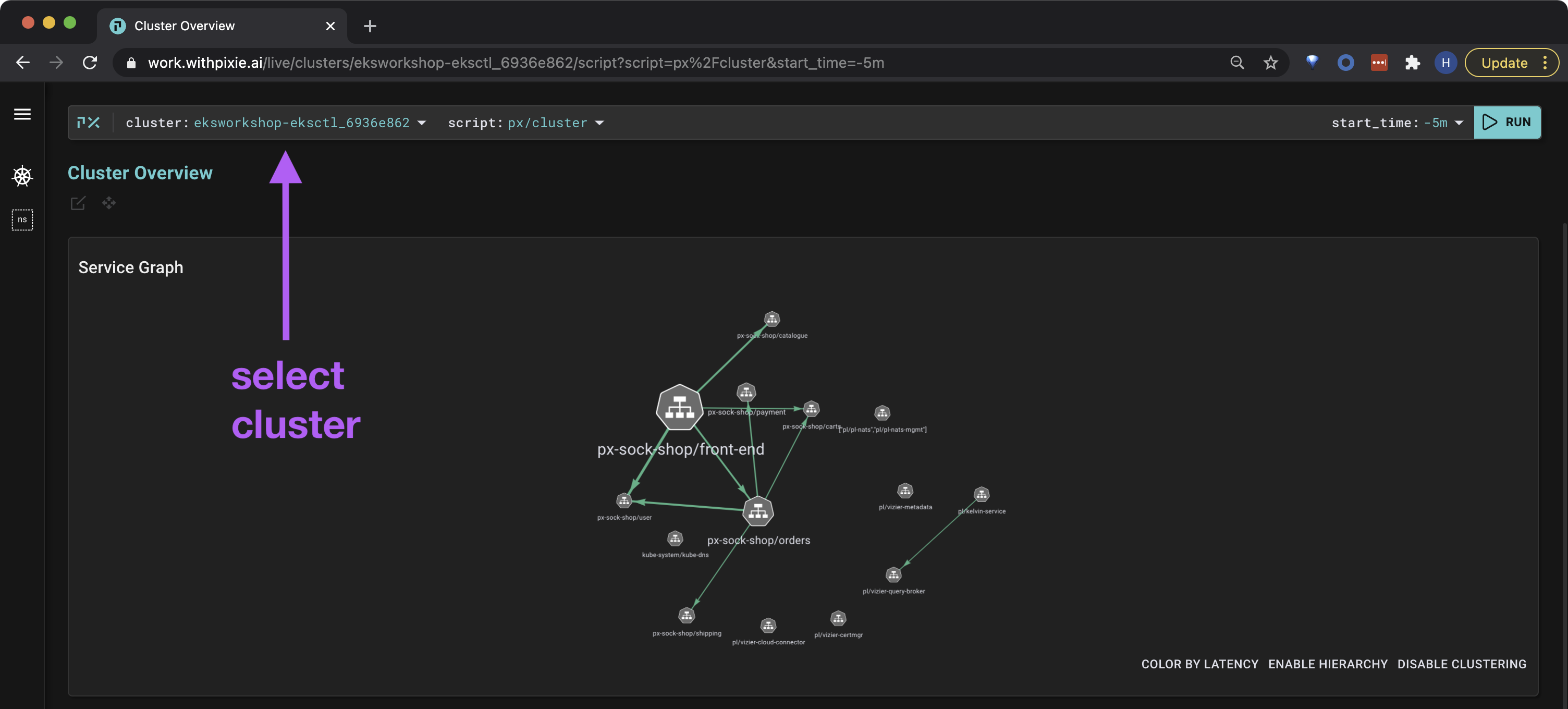 select_cluster