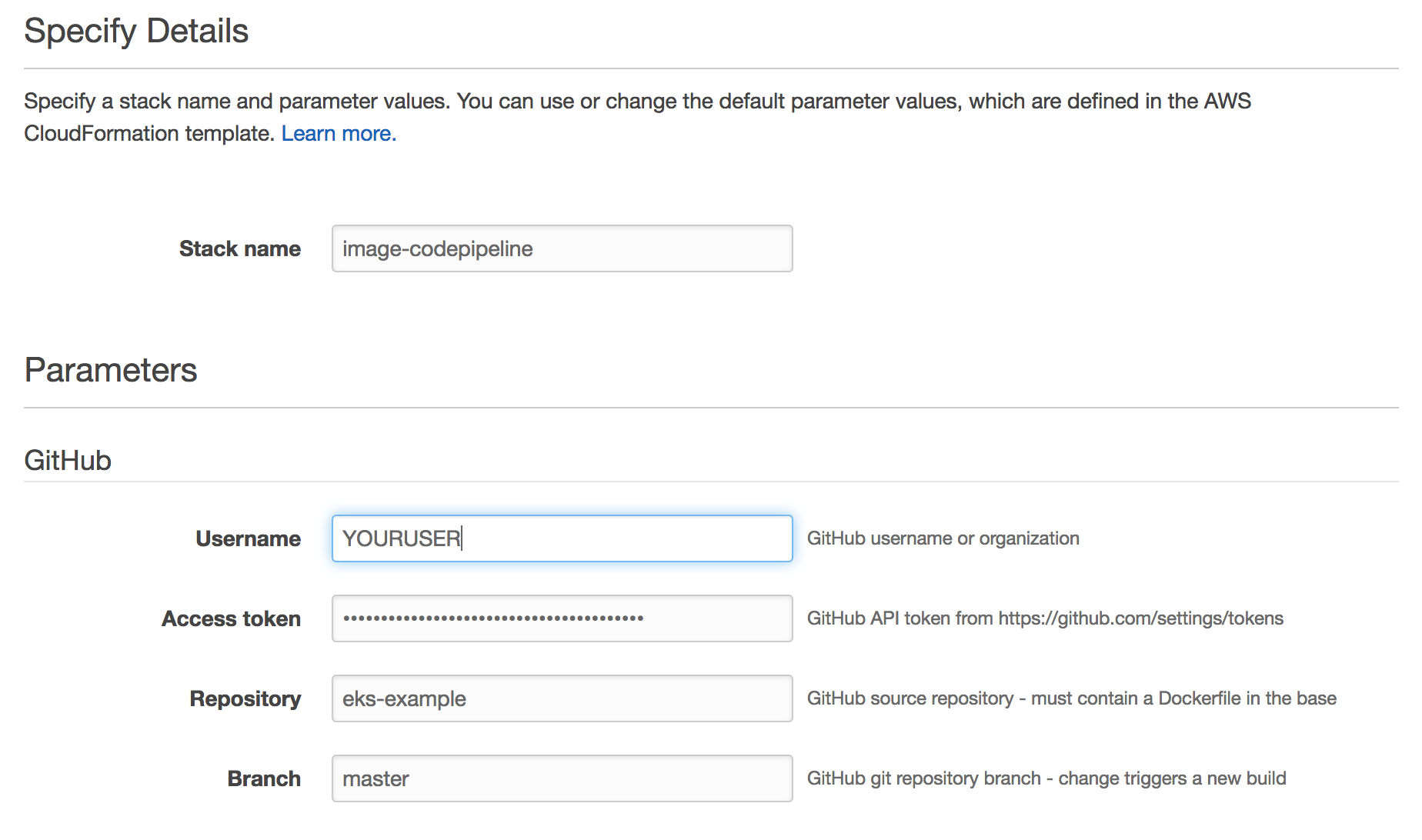 CloudFormation Stack